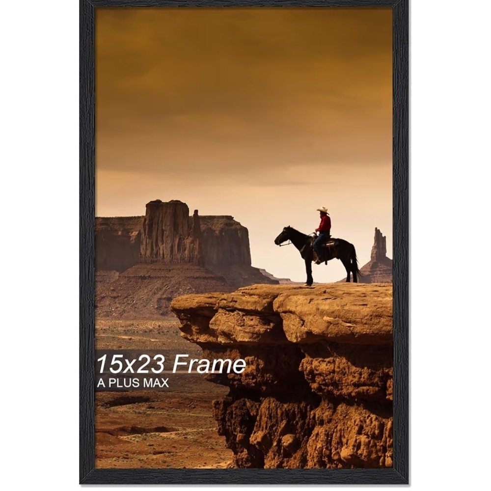 Black Photo Frame - 15x23 Picture Frame for Wall Display